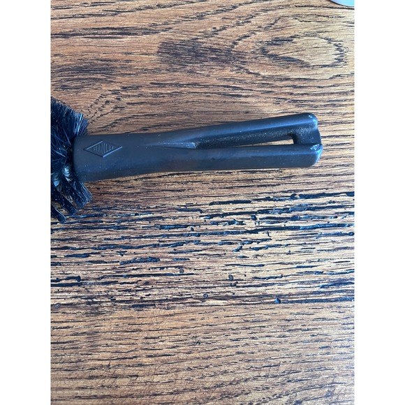 Vintage Stanley Products 10" Lint Garment Clothes Upholstery Brush Brown Handle - Picture 2 of 4